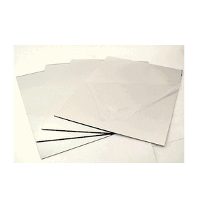 4 Pack Glass Front (First) Surface Mirror For Kaleidoscopes Hobby Grade Mirror 9" x 12" Sheet.