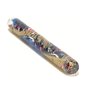 Extra Kaleidoscope Wands 5 1/8 inches long by 5/8 inches in diameter in Blue and Gold Spiral