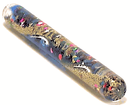 Extra Kaleidoscope Wands 5 1/8 inches long by 5/8 inches in diameter in Blue and Gold Spiral