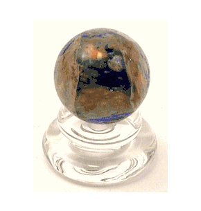 Handcrafted Art Glass Marble "World Marble"
