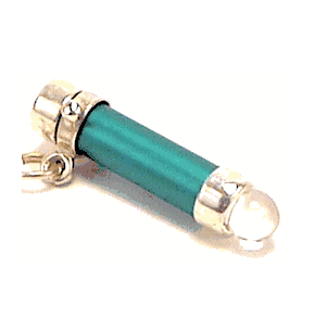 Kaleidoscope Jewelry Annodized Teal Teleidoscope By Kevin and Deborah Healy