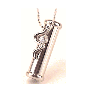 Kaleidoscope Necklace in a All Shiny Silver Finish - Swirl