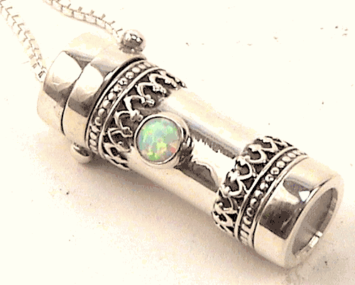 Saturn Necklace Kaleidoscope, with a Collet Set Opal By the Healys