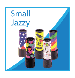 Stocking Stuffers,  Kaleidoscopes Small Jazzy, Toy Kaleidoscopes 
