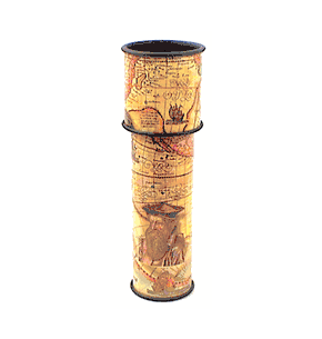 Toy Kaleidoscope "Old World Maps in Brown" By Toysmith.