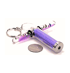 Toy Kaleidoscopes, Childrens Toys, Purple Liquid Motion 4 " Small Key Chain