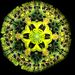 Color Spirit Kaleidoscope in Greenery, Oil Filled Cell.