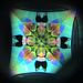 Handcrafted Metal Kaleidoscope, 2 mirror Square Oil Image By Tomoo Hosono.