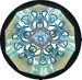 Stained Glass Kaleidoscope By Sue Rioux Blue Lagoon
