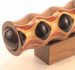 Wooden Teleidoscope, 9 Inch Teak and Ebony Marketry By N & J Enterprises